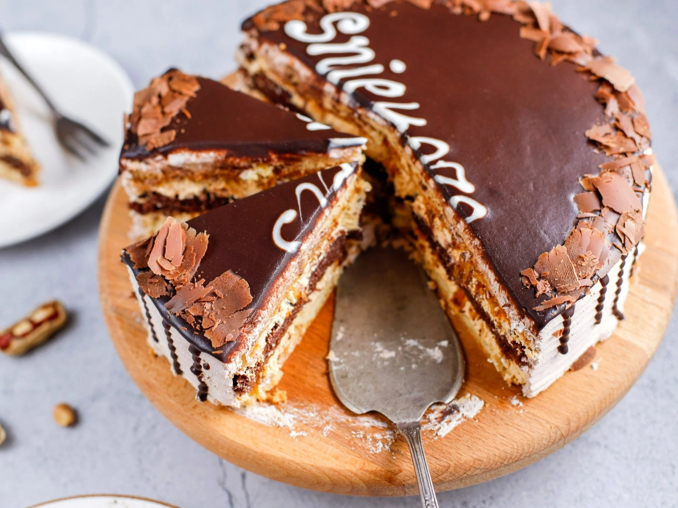 Ciasto Snickers bez pieczenia