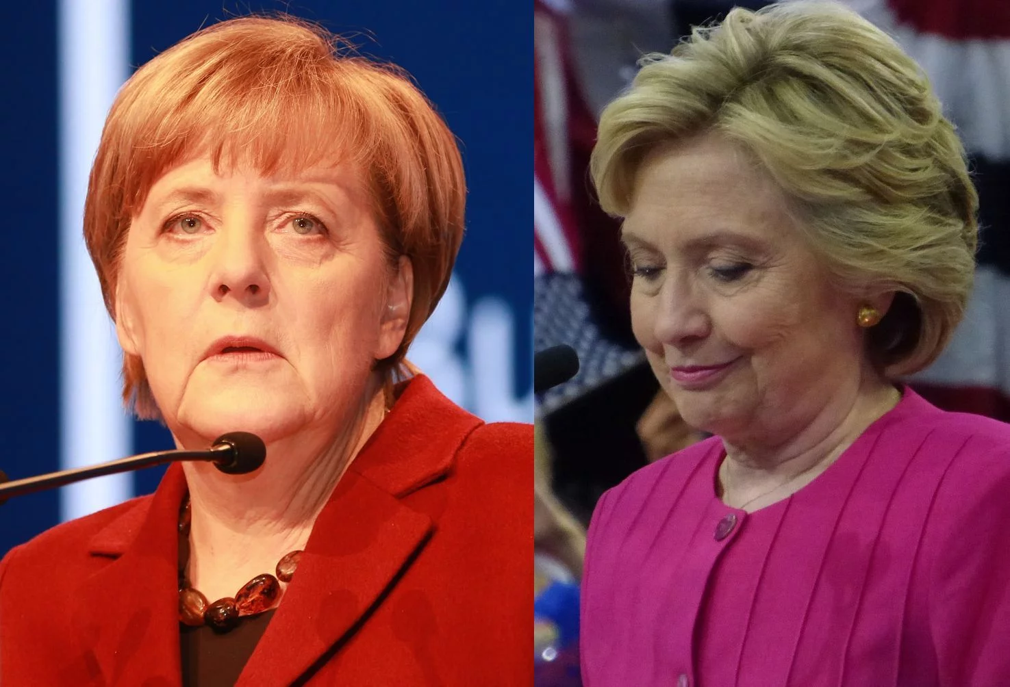 Angela Merkel i Hillary Clinton