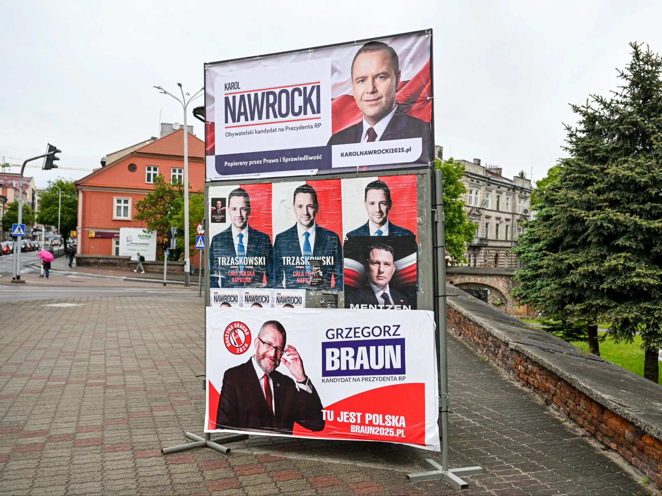 Plakaty wyborcze w Przemyślu