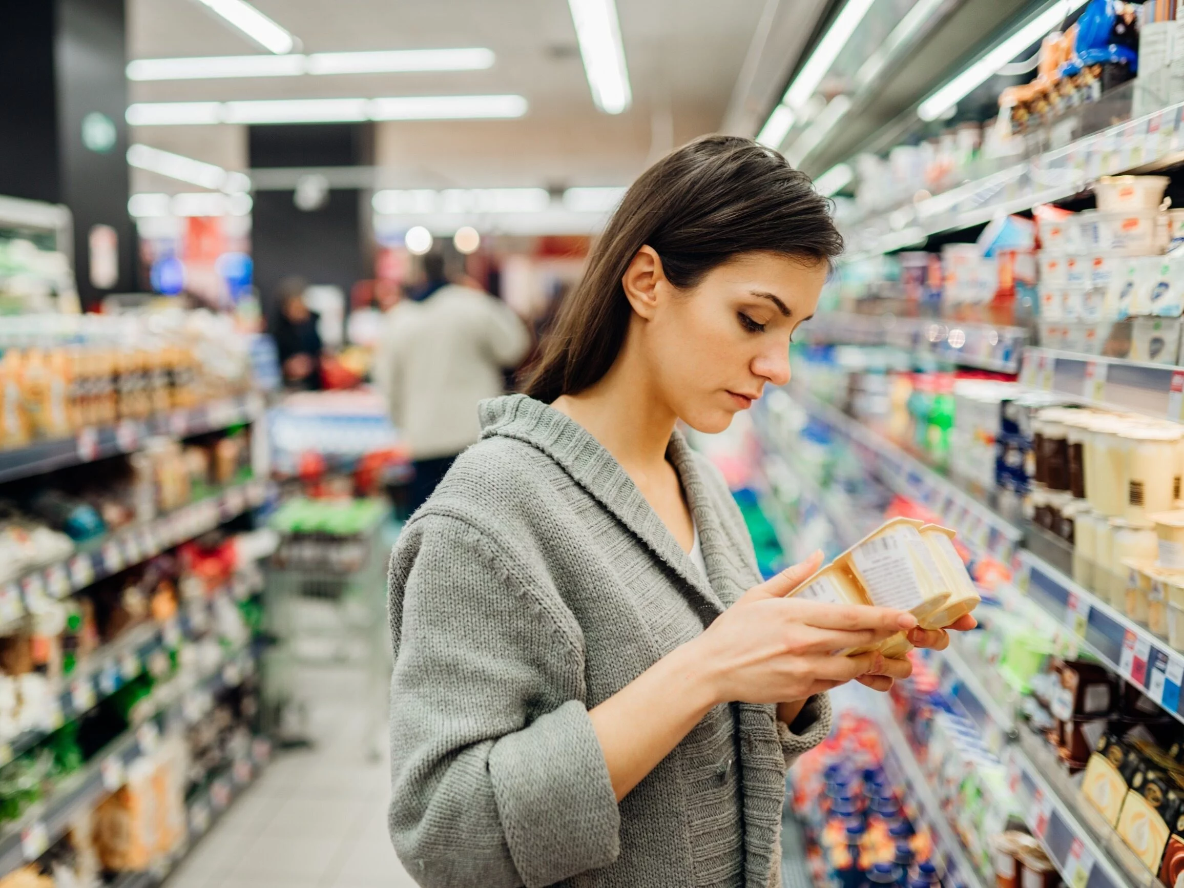 Znak V-Label na opakowaniu oznacza, że produkt jest wegański lub wegetariański.