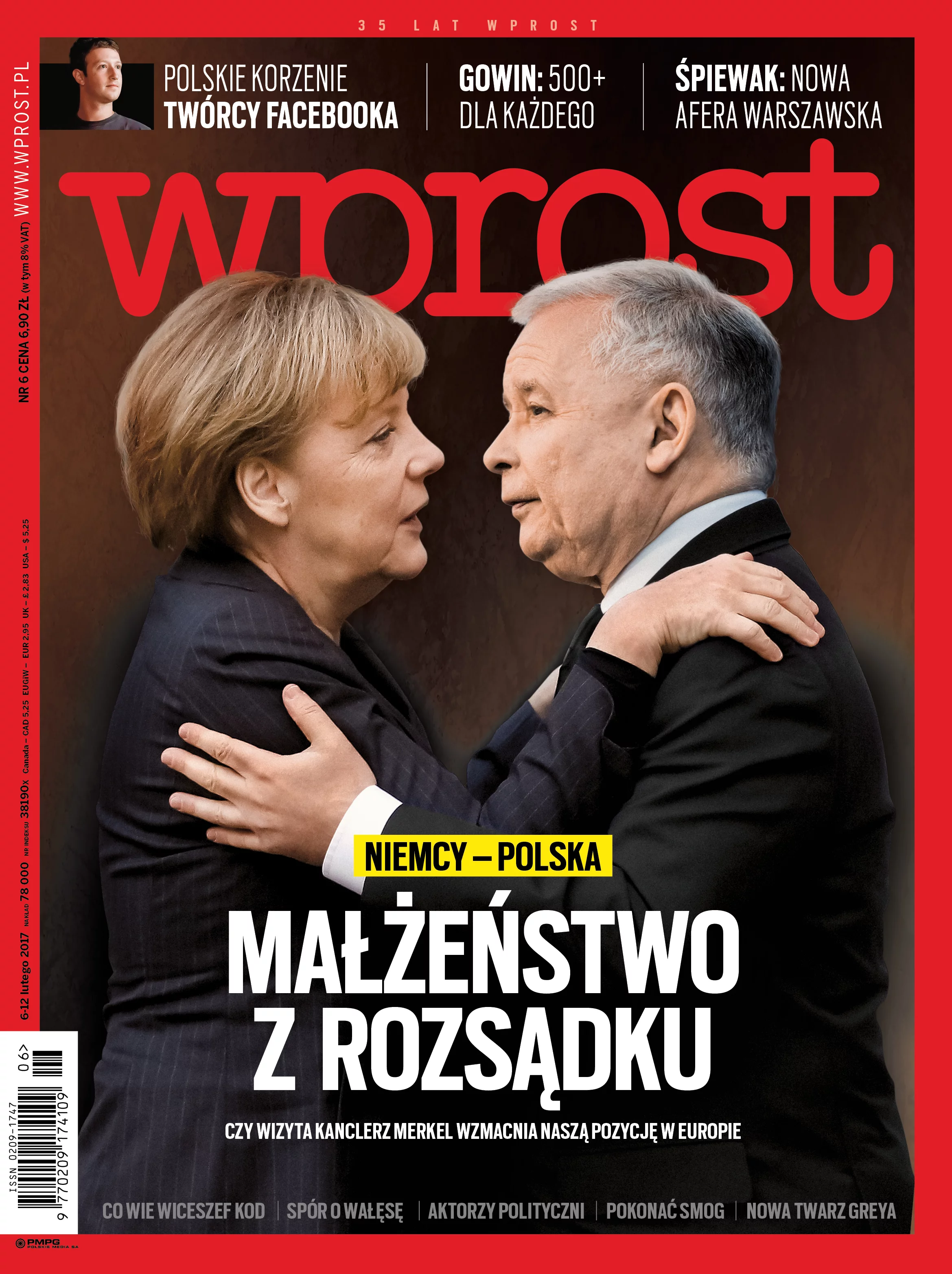 Okładka "Wprost", nr 6/2017