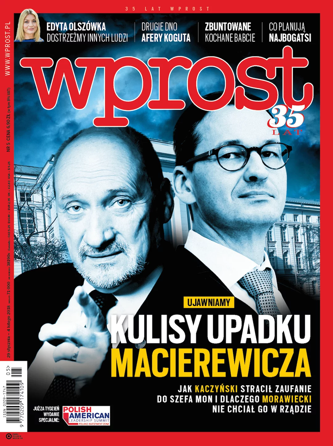 Okładka 5/2018 (1821) WPROST