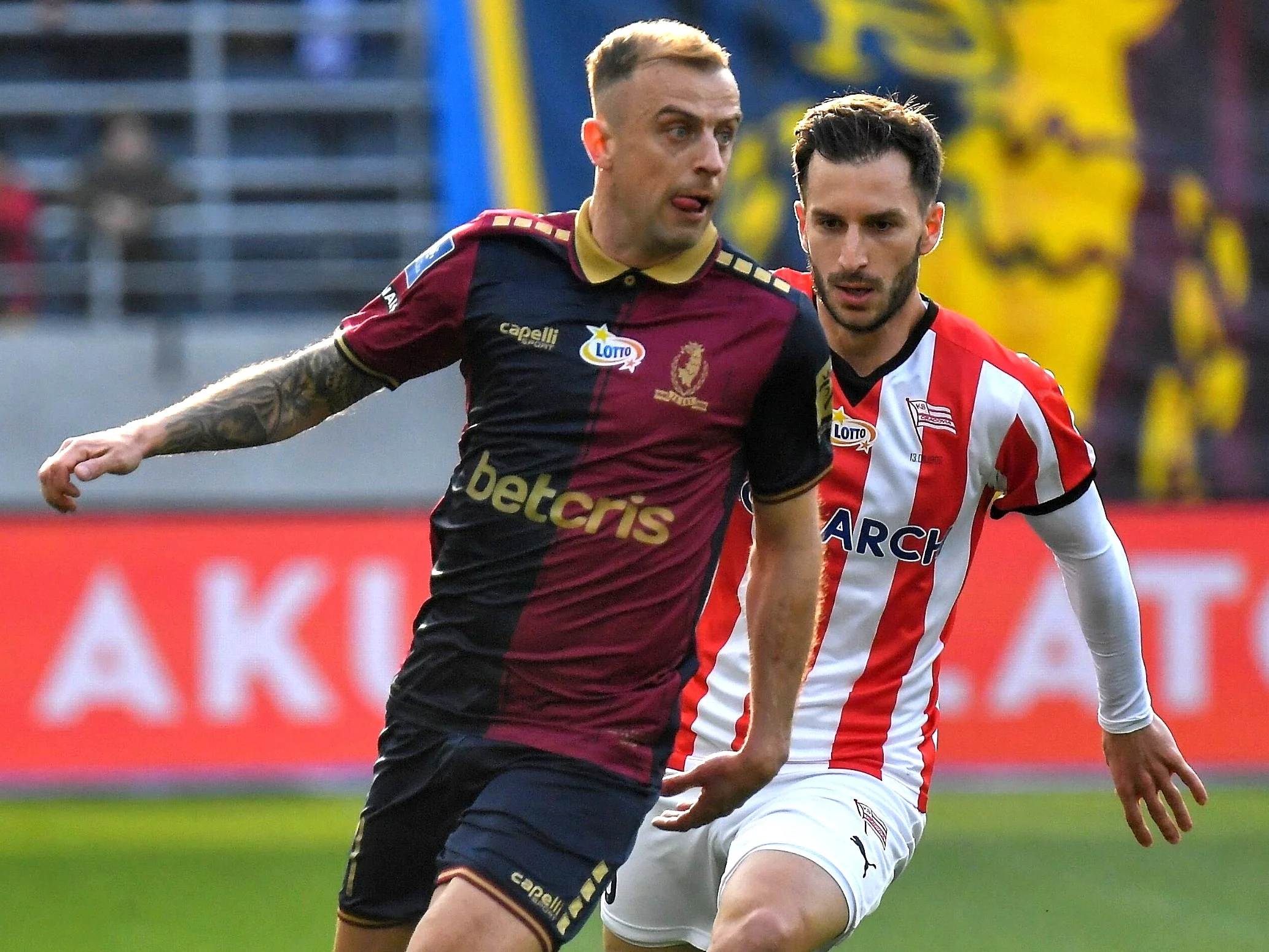 Kamil Grosicki i Virgil Ghita