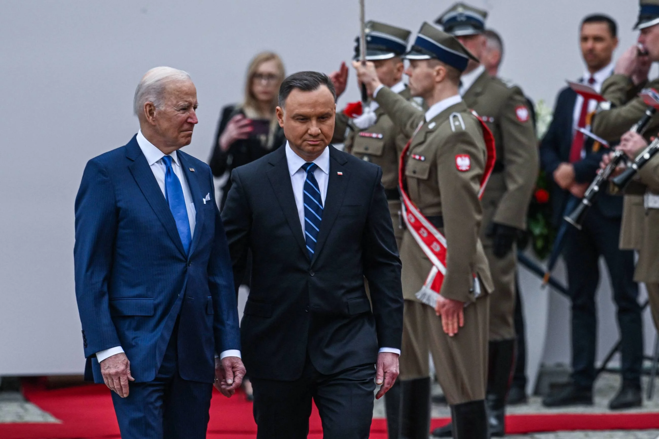 Joe Biden i Andrzej Duda