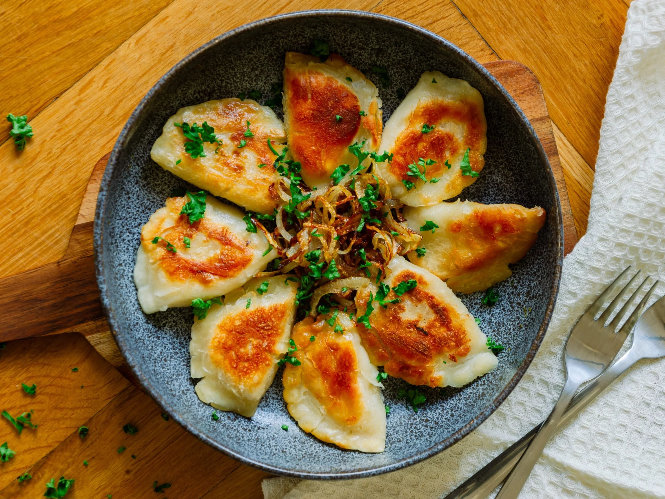 Smażone pierogi
