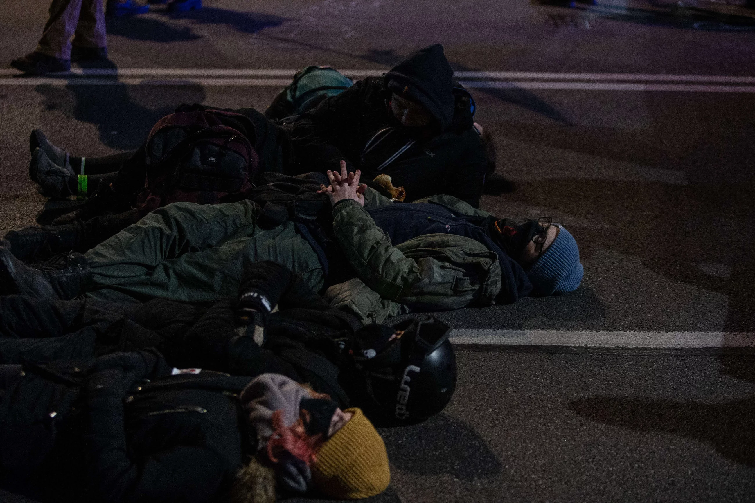 Protestujący blokują Aleje Ujazdowskie