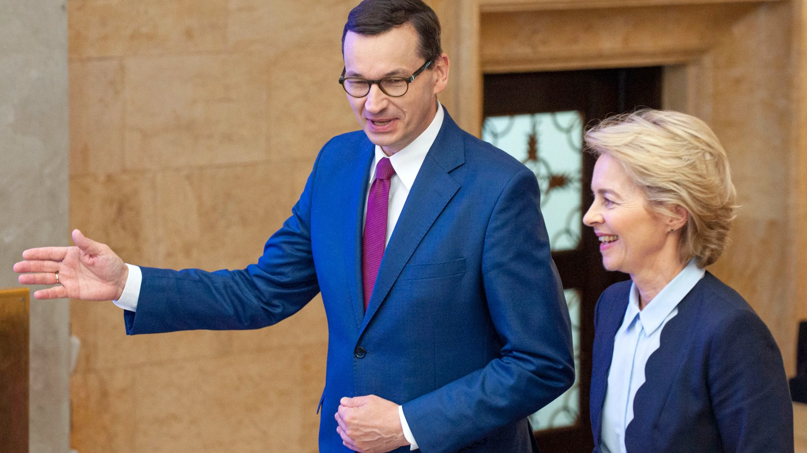 Mateusz Morawiecki i Ursula von der Leyen