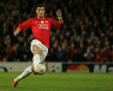 Cristiano Ronaldo w barwach Manchesteru United