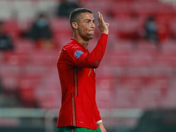 Cristiano Ronaldo w barwach reprezentacji Portugalii