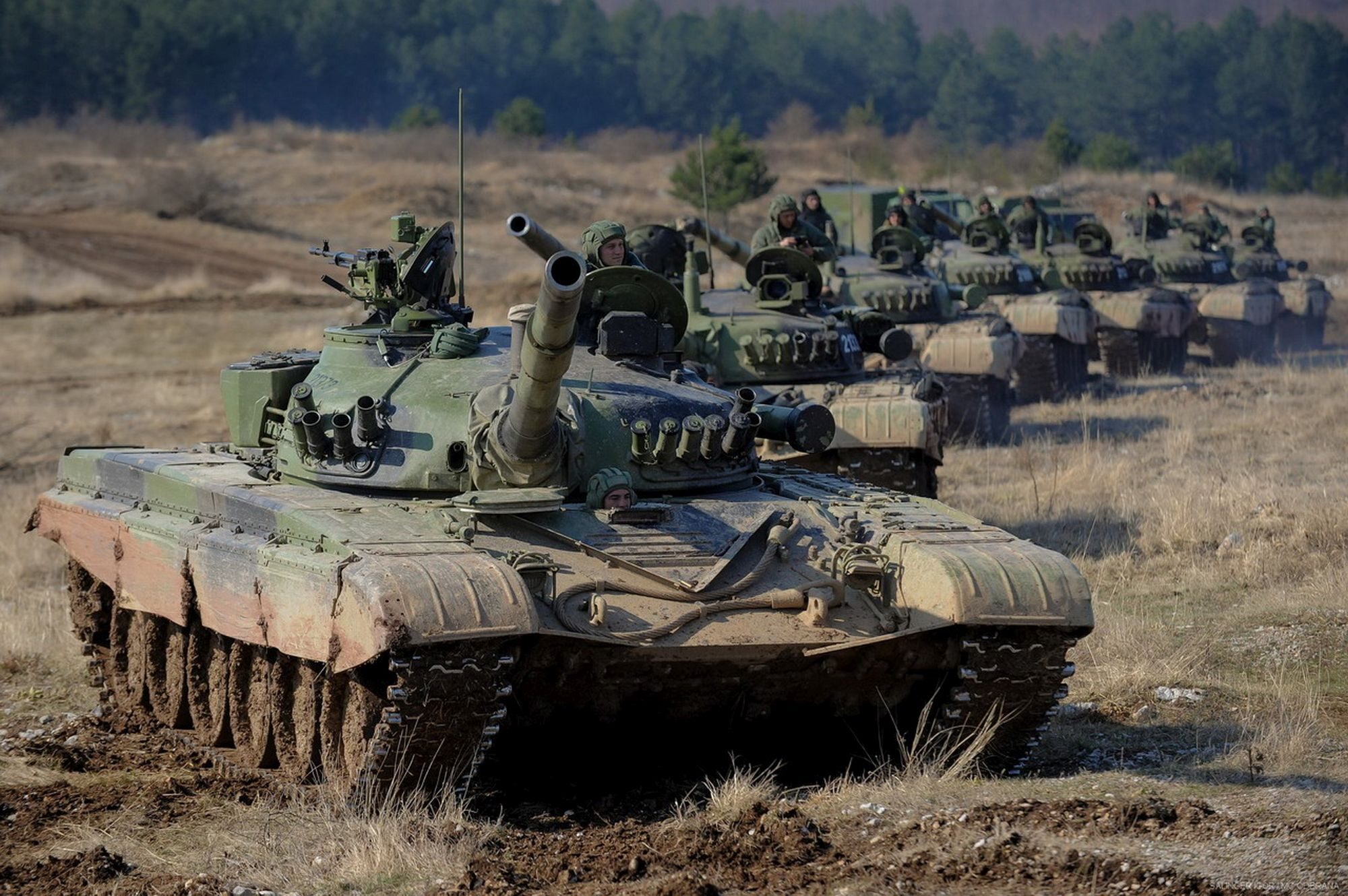 Ćwiczenia taktyczne serbskich wojsk