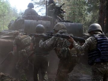Ćwiczenia ukraińskich żołnierzy