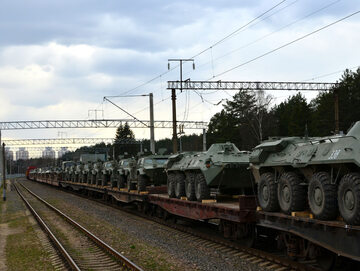 Ćwiczenia wojskowe siły zbrojnych Białorusi i Rosji, zdjęcie ilustracyjne