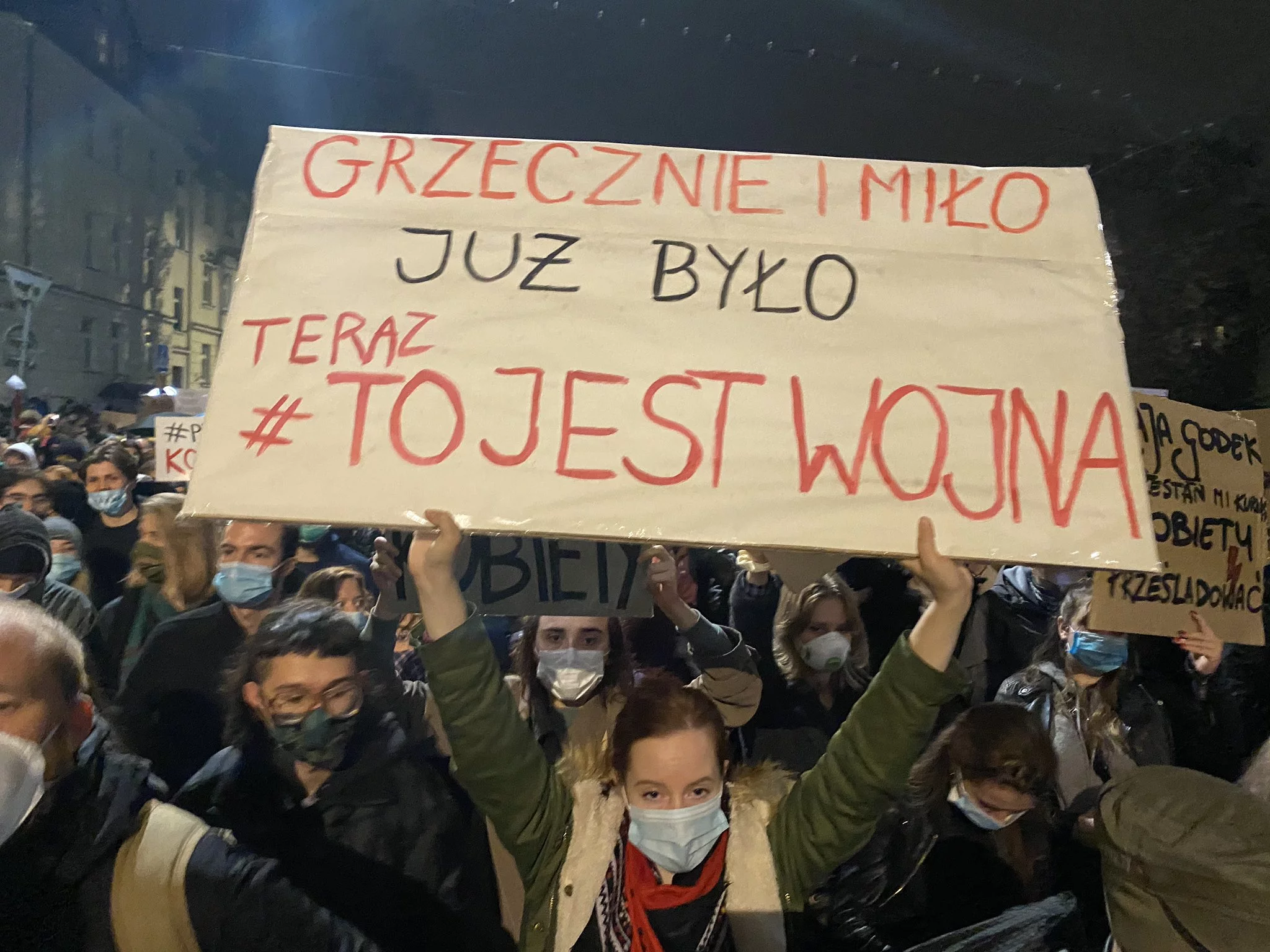 Zdjęcie z piątkowych protestów