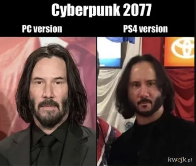 Mem po premierze Cyberpunka 2077