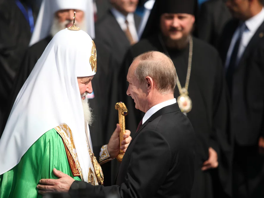 Patriarcha Cyryl i Władimir Putin w 2013 r.