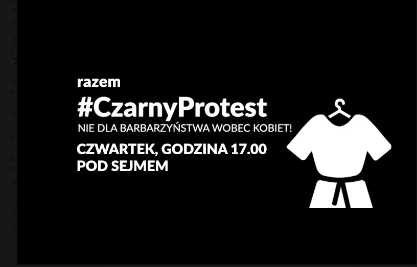 czarny protest