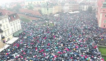 Czarny Protest w Warszawie