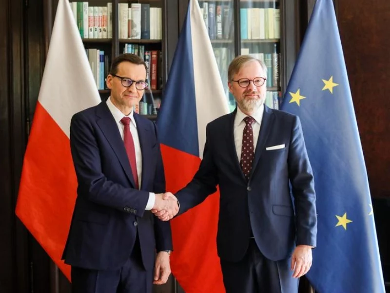 Mateusz Morawiecki i Petr Fiala