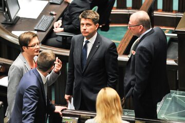 Członkowie Nowoczesnej podczas posiedzenia Sejmu