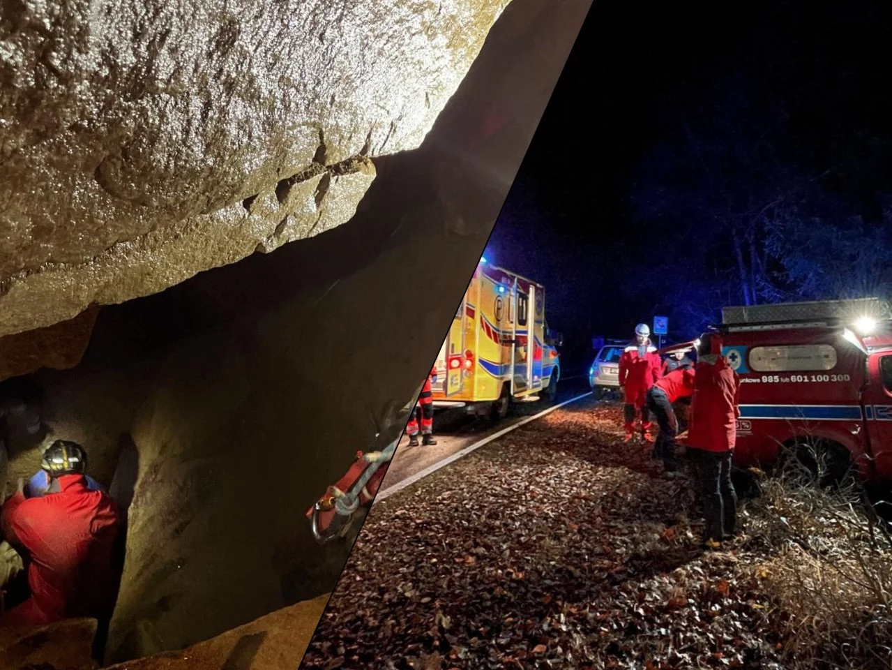 Cztery godziny walki o życie. Dramat w Jaskini Salmopolskiej