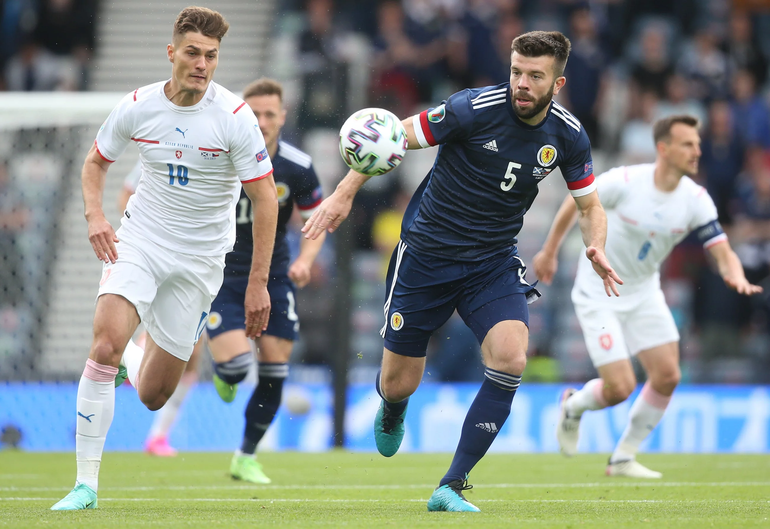 Patrik Schick w meczu ze Szkocją