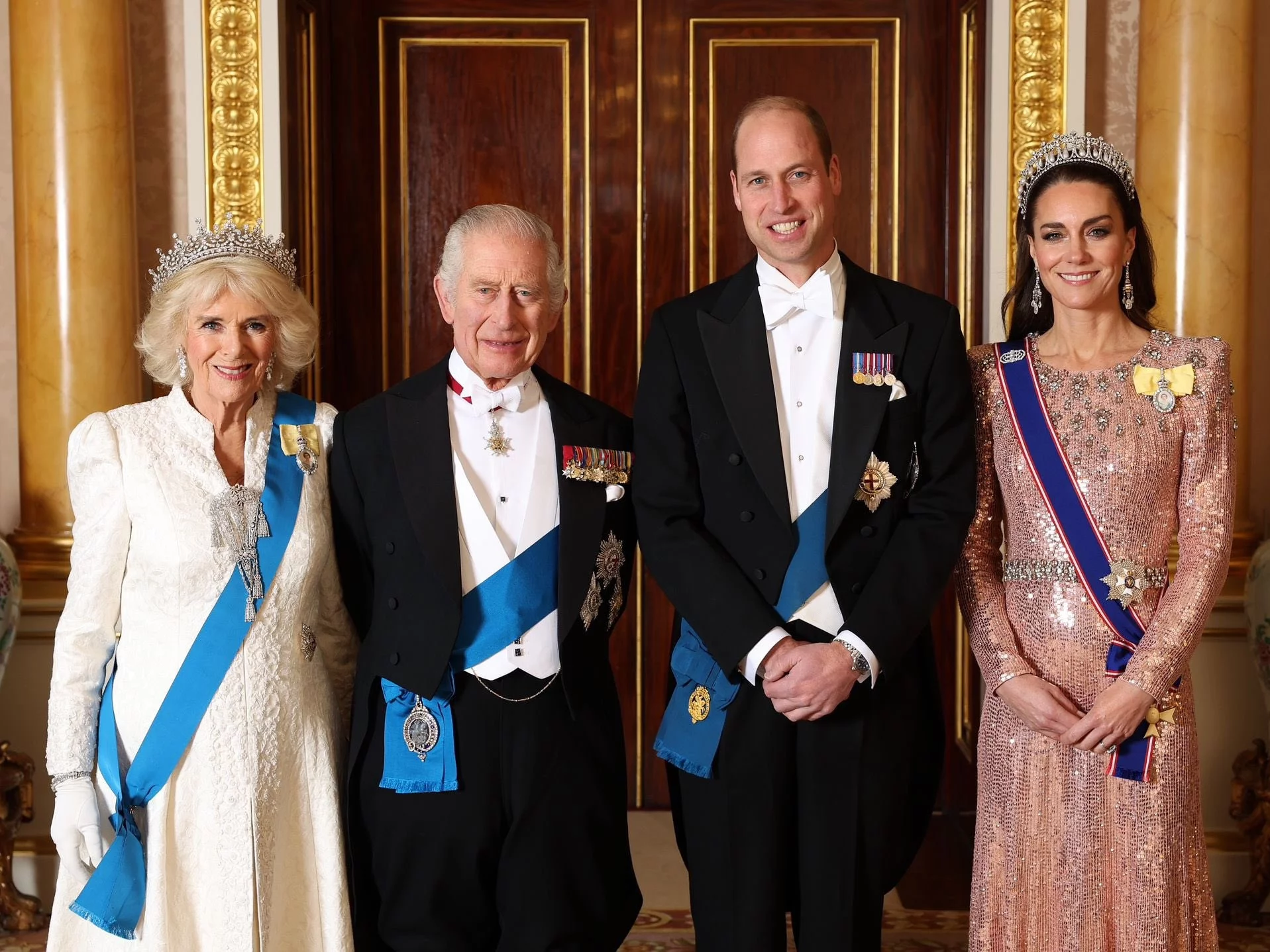 Kamila, Karol III, William i Kate