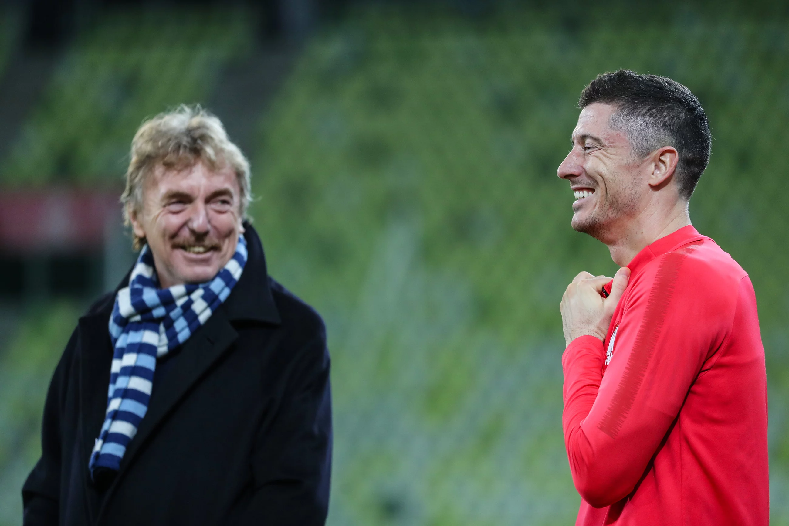 Zbigniew Boniek i Robert Lewandowski