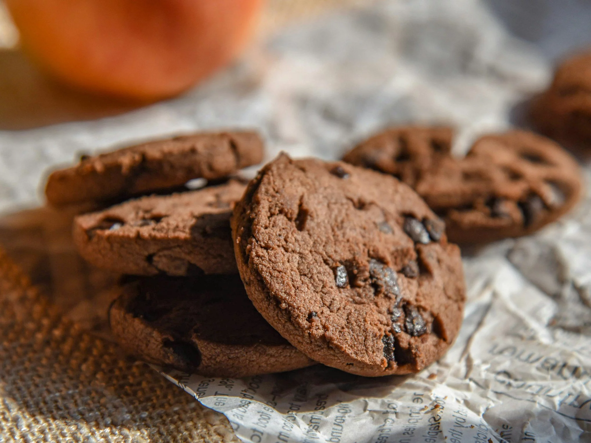 Czekoladowe ciasteczka z kawałkami czekolady