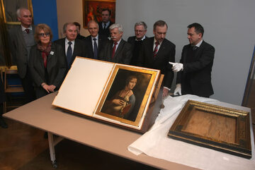 "Dama z gronostajem", obraz zakupiony od Fundacji Czartoryskich