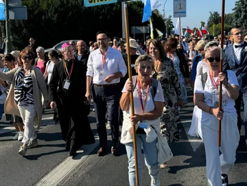 Daniel Obajtek podczas Pielgrzymki Rzeszowskiej na Jasną Górę