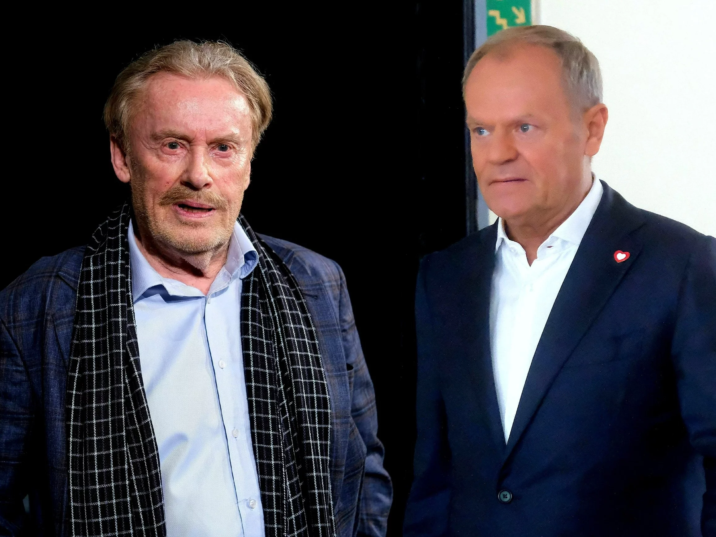 Daniel Olbrychski i Donald Tusk