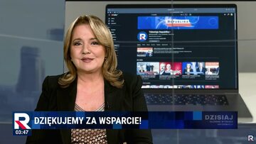 Danuta Holecka ogłasza sukces TV Republiki