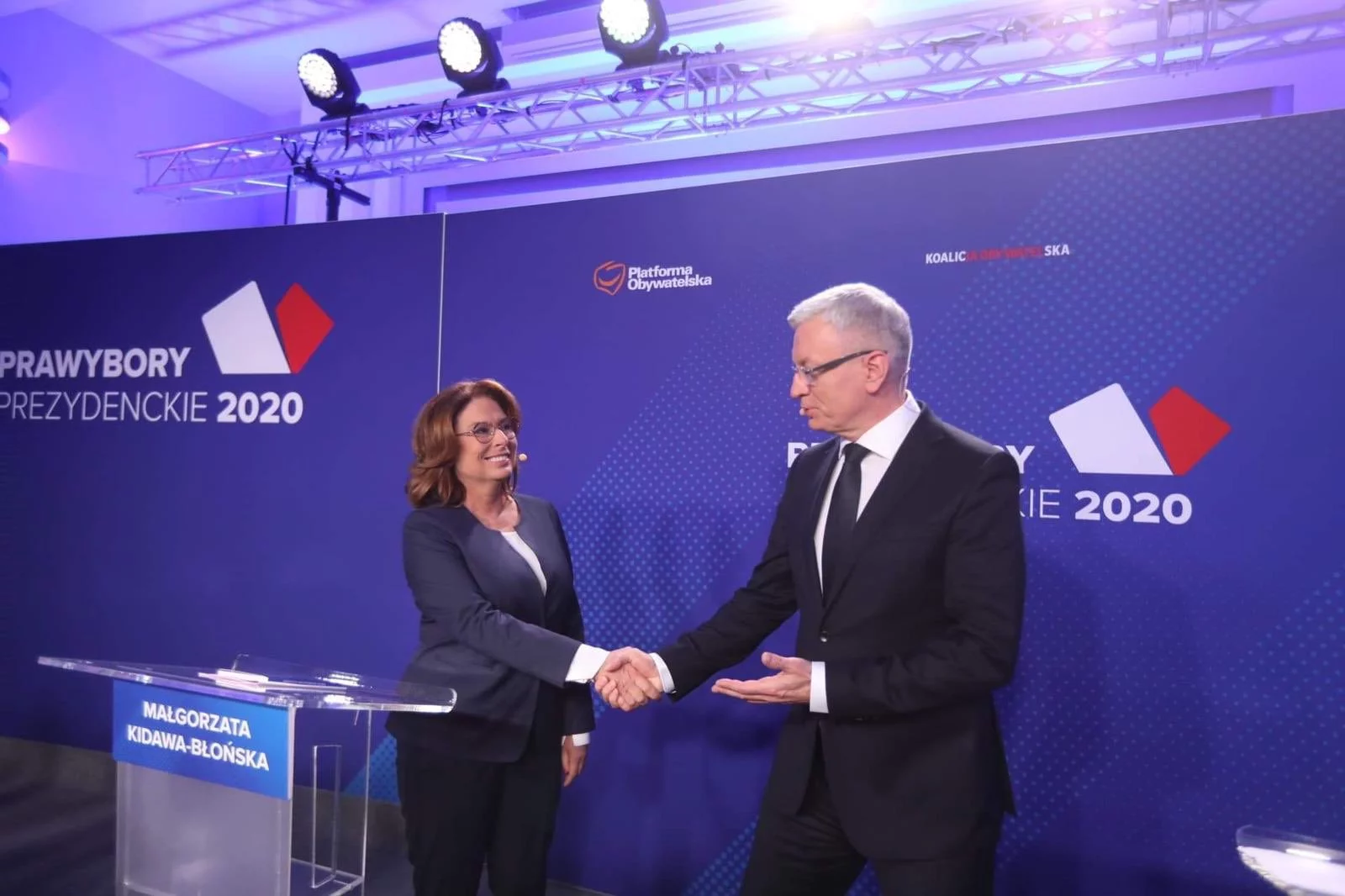 Małgorzata Kidawa-Błońska i Jacek Jaśkowiak