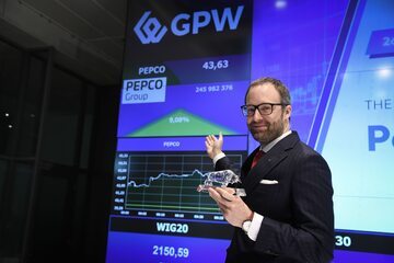 Debiut spółki Pepco Group na GPW. Na zdjęciu: prezes Giełdy Papierów Wartościowych w Warszawie – dr Marek Dietl