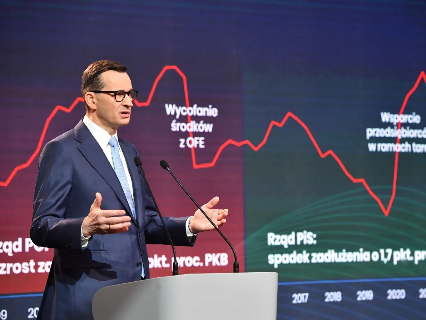 Mateusz Morawiecki podaje dane o deficycie budżetowym