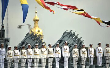 Defilada rosyjskiej marynarki wojennej