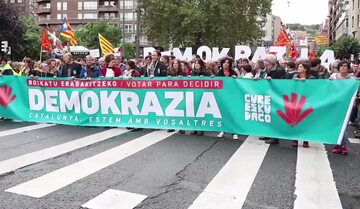 Demonstracja Basków
