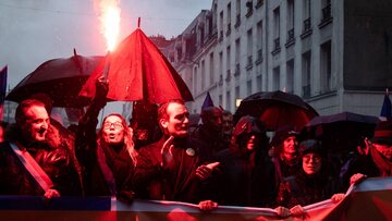 Demonstracja w Paryżu