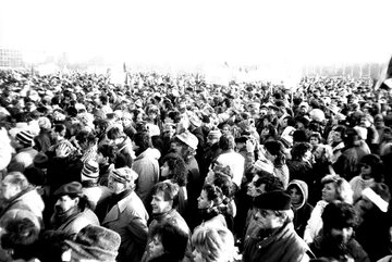Demonstracja w Pradze, 25 listopada 1989 r.