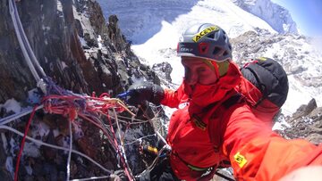 Denis Urubko podczas wyprawy na K2