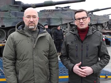 Denys Szmyhal i Mateusz Morawiecki