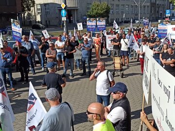 Diagności protestowali w Warszawie
