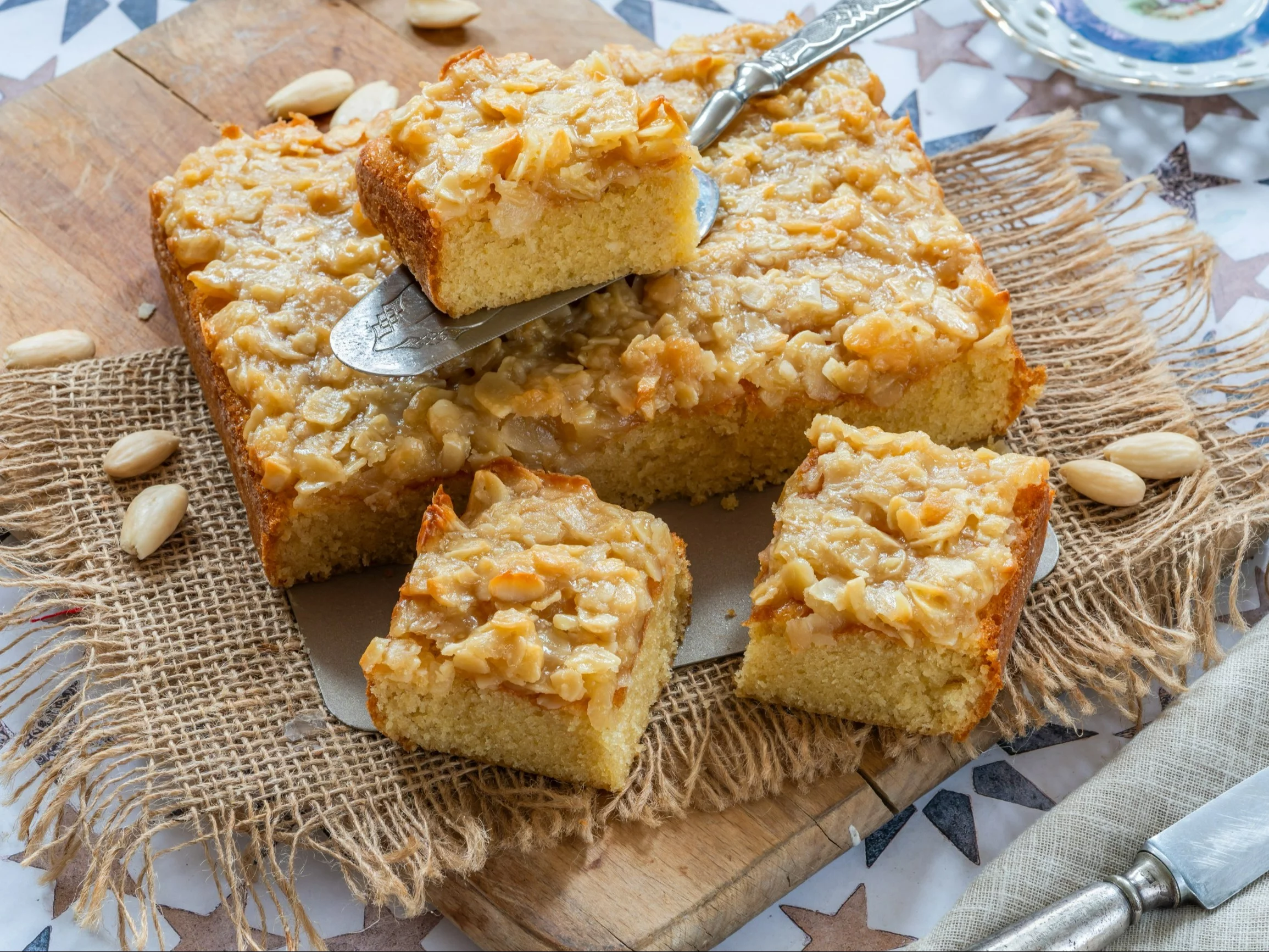 Szwedzkie ciasto Tosca z migdałami