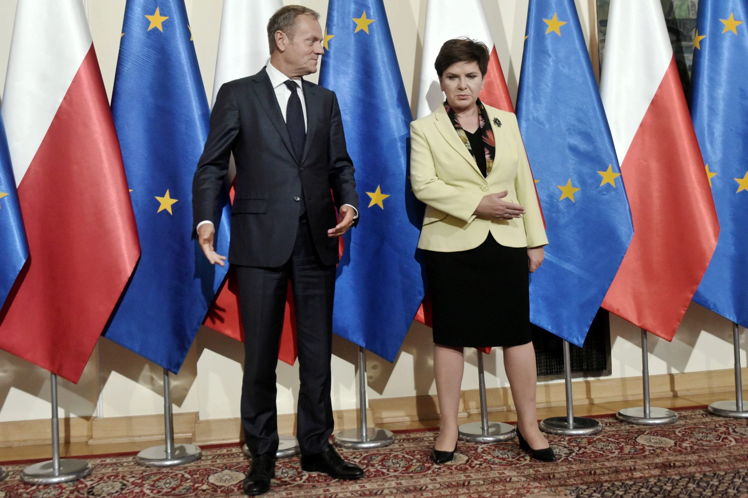 Donald Tusk, Beata Szydło, 13 września, Warszawa