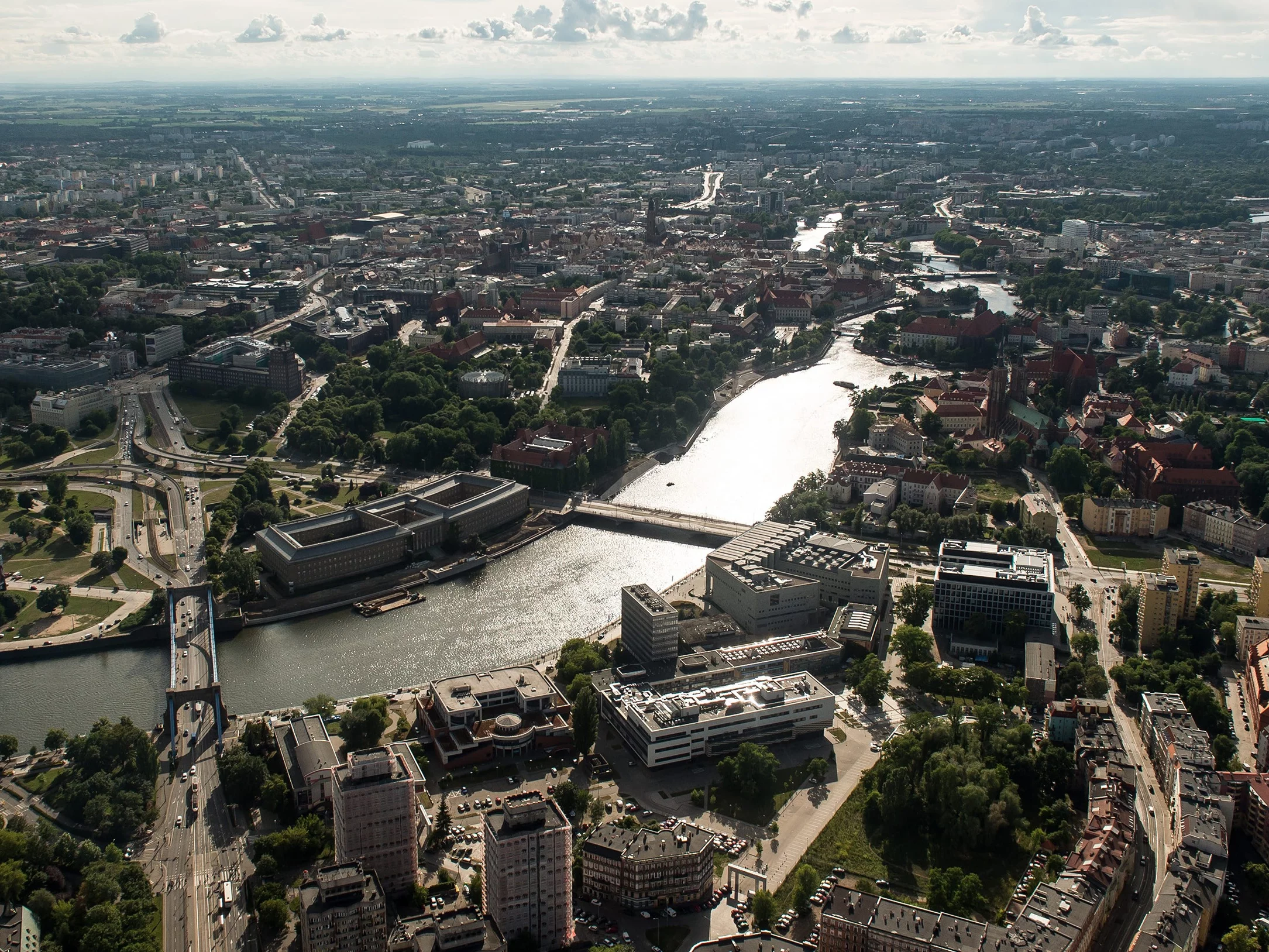 Rzeka Odra we Wrocławiu