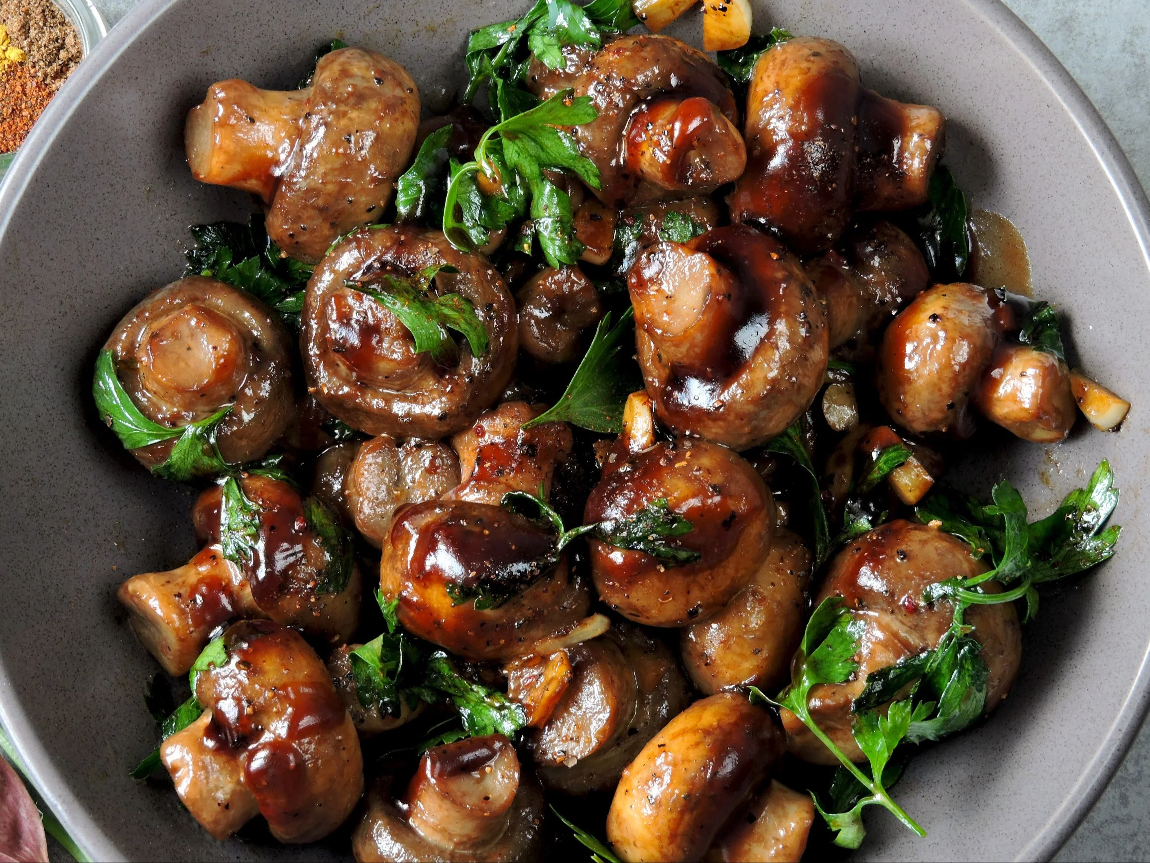 Pieczarki w glazurze