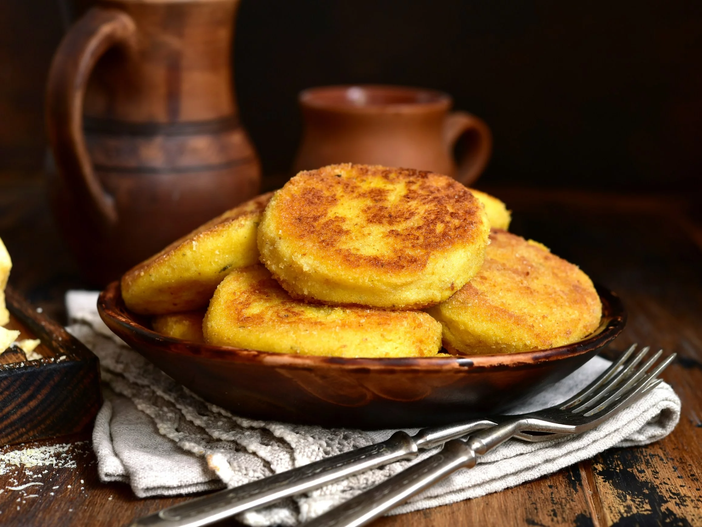 Placki ziemniaczane z kaszą kukurydzianą