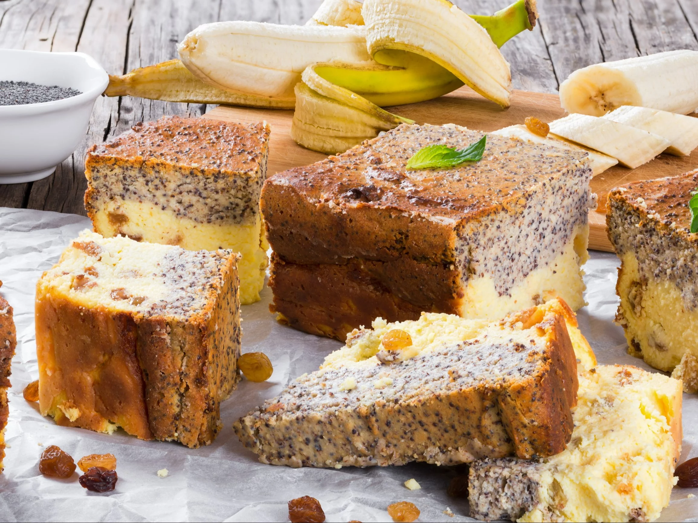 Seromakowiec z bananami