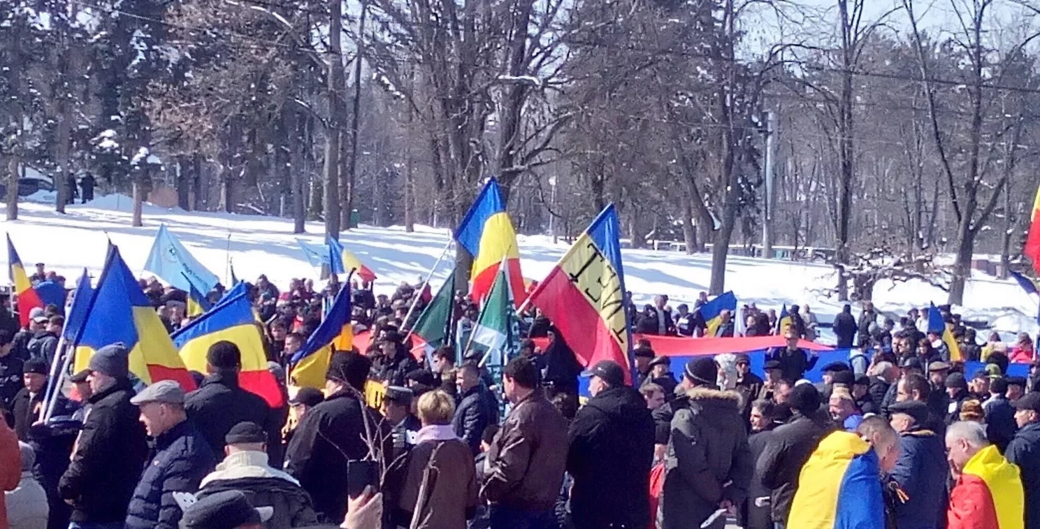 Demonstracja na ulicach Kiszyniowa