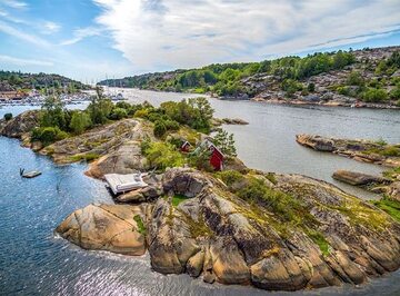 Domek na prywatnej wyspie w Norwegii